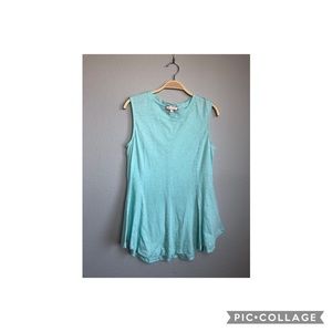 SOLDeri & ali Anthropologie Teal Fluted Hem Size L